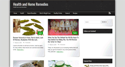 Desktop Screenshot of healthandhomeremedies.com